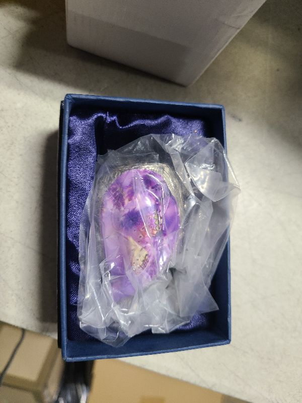 Photo 1 of NANIURN Small Urns for Human Ashes Keepsake, Mini Urn for Ashes for Women & Men, Decorative Teardrop, Butterfly & Purple Flower, Brass Miniature Ashes Holder Tiny Sharing Urns - Little Tear Drop
