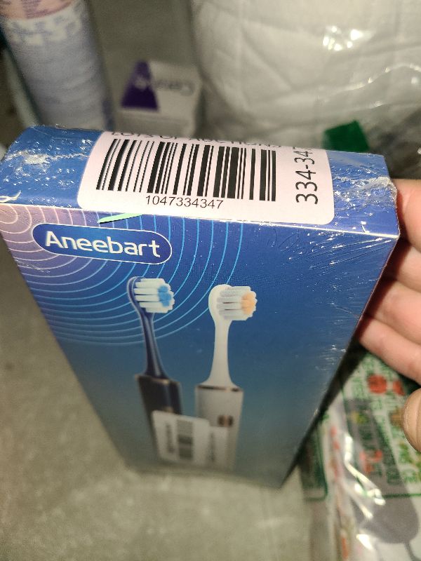 Photo 1 of Aneebart Blue & Pink Electric Toothbrush for Adults, USB Rechargeable Sonic Toothbrush with 12 Brush Heads, Smart Timer, 6 Modes, 2-Hour Fast Charge Last 30 Days