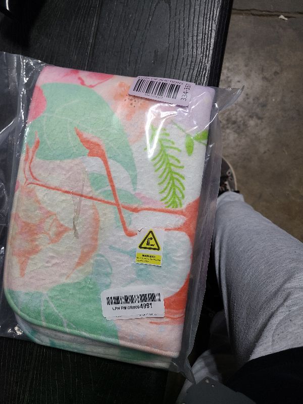 Photo 1 of Flamingo Tropical Bath Mat Rug for Bathroom Floor Plush Mats Small Bathmats Soft Washable Non Slip Absorbent Shower Carpet Kitchen Sink Rugs Bathroom Decor Accessories