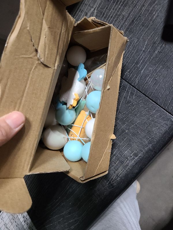 Photo 1 of DRWATE Tooth Cake Topper First Tooth Party Cake Decorations with Balls Crowns for Teeth Theme Birthday Party Baby Shower Supplies (Blue)