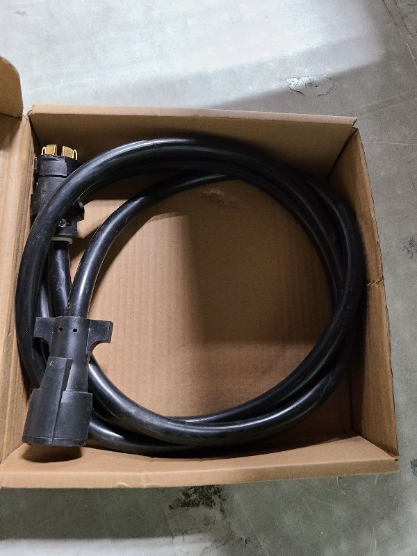 Photo 1 of Voilamart 7 Way Trailer Extension Cord - 8 Feet, 7 Pin Trailer Plug Wiring Cable with Double Prongs Connector for RV, 5th Wheel, Caravan, Van (Weatherproof, Corrosion Resistant)