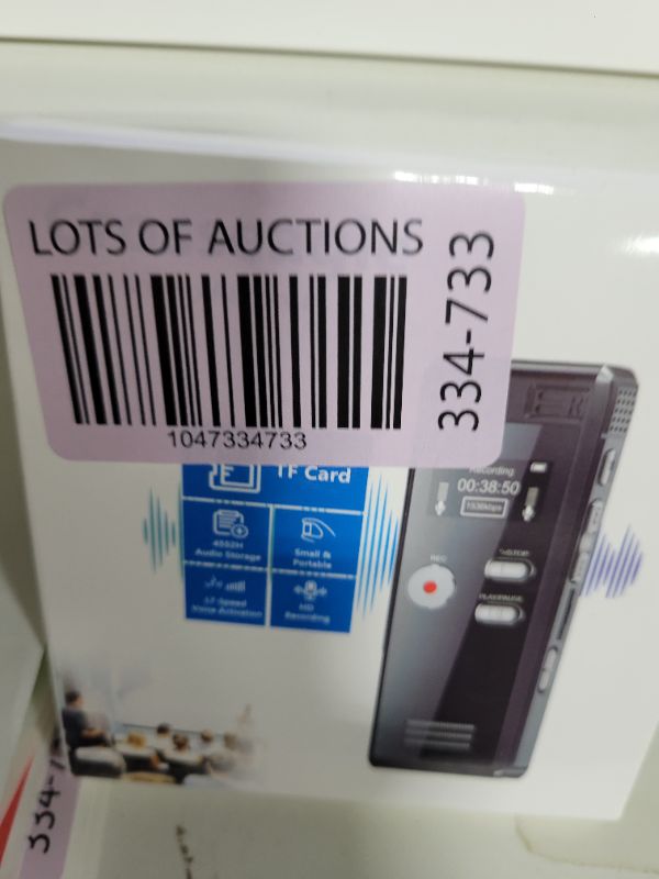 Photo 1 of 64GB Digital Voice Activated Recorder with Playback - 4552 Hours Audio Recording Device, 3072Kpbs HD Dual MIC Tape Recorder Device for Lecture A-B Repeat, MP3 Player,?64GB TF Card Included?
