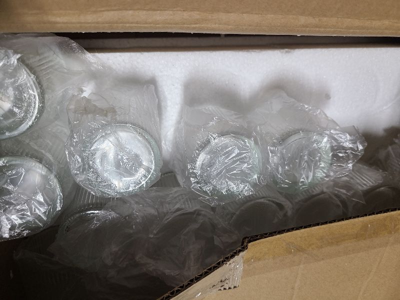Photo 1 of 36 Pack Votive Candle Holders Bulk, Clear Tealight Candle Holder for Table Centerpiece, Ribbed Votive Holders for Wedding, Home Decor, Baby Shower Decor, Special Occasions(36)