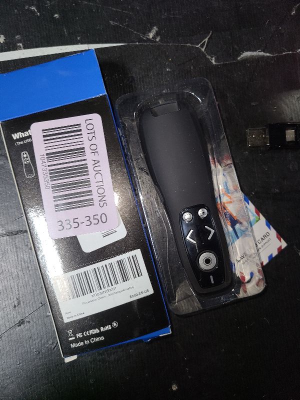 Photo 1 of 2-in-1 USB Type C Presentation Clicker Wireless Presenter Remote for PowerPoint, Powerpoint Clicker with Volume Control PowerPoint Slide Advancer for Mac, Computer, Laptop-E600