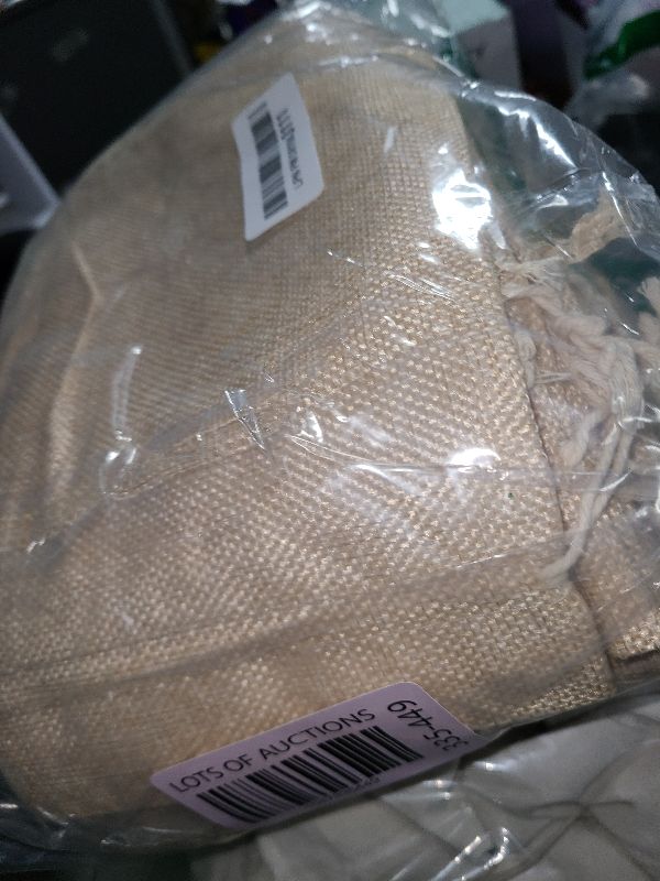 Photo 1 of 50 pcs Burlap Bags 6" x 10" with Jute Drawstring, Burlap Treat Bags for Gift Wedding Party Favors Jewelry Pouch, Christmas Birthday Presents, Snack Sacks and DIY Craft Arts Projects