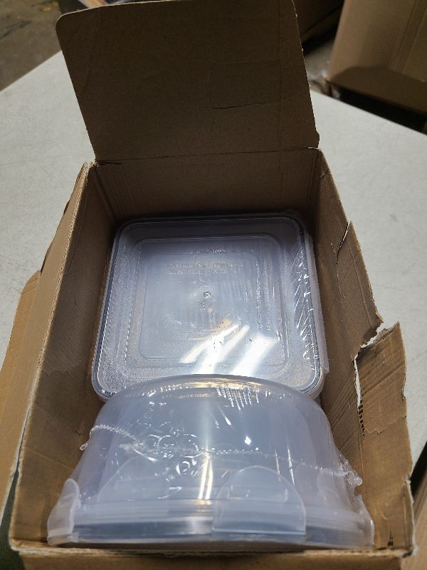 Photo 1 of 34 PCS Food Storage Containers Set with Airtight Lids (17 Lids &17 Containers) - BPA-Free Plastic Food Container for Kitchen Storage Organization, Fruit Meal-prep Containers with Labels & Marker