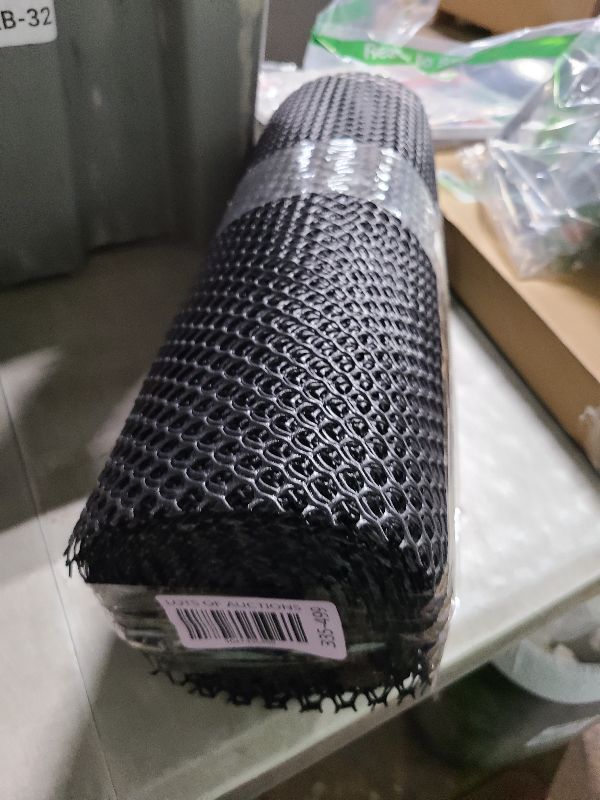 Photo 1 of Chicken Plastic Wire Fencing Mesh - Heavy-Duty Plastic Chicken Black Wire Fence Mesh for Gardening, Barrier Netting, Poultry Dogs Rabbit Fencing (Black, 15.7IN x 33FT)