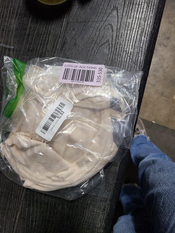 Photo 1 of AILIVIN Bras for Women Underwire Full Coverage Full Figure Womens Bra Unlined Plus Size Cross Back Wide Straps Wire Minimizer Bra for Heavy Breast Unpadded Bras Beige 36H 36 H