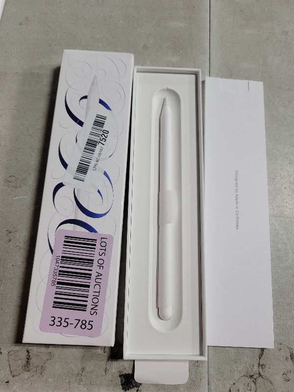 Photo 1 of Apple Pencil Pro: Latest Model - Device Compatibility Check Required - Pixel-Perfect Precision, Tilt and Pressure Sensitivity, Perfect for Note-Taking, Drawing, and Art. Charges and Pairs Magnetically