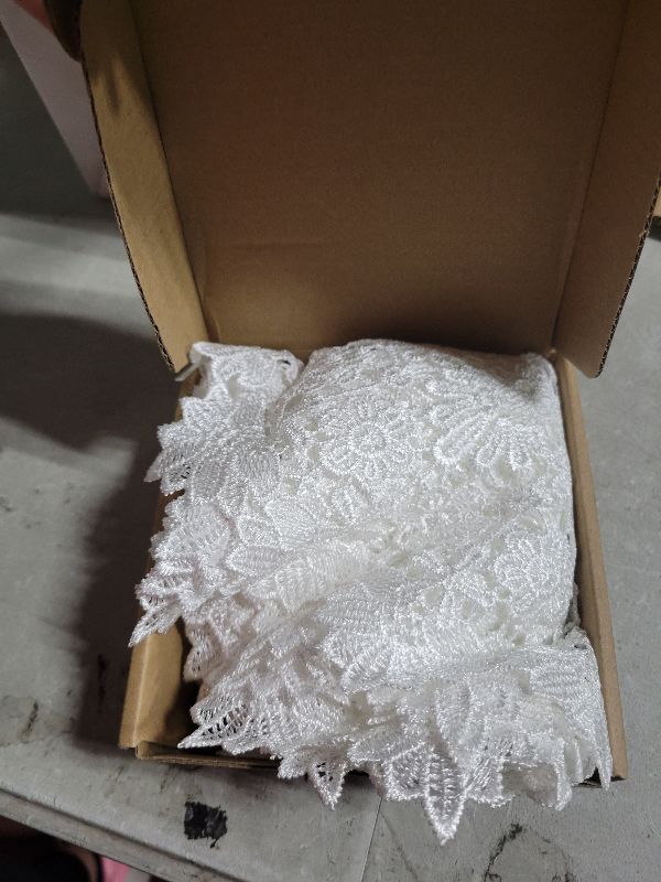 Photo 1 of 8 Pieces 12 Inch Cotton Lace Doilies Crochet Handmade Lace Coasters Round Lace Placemat Rustic Table Doilies Decors for Kitchen Dining Room Party Dressers Dream Catcher Decoration?Bellflower