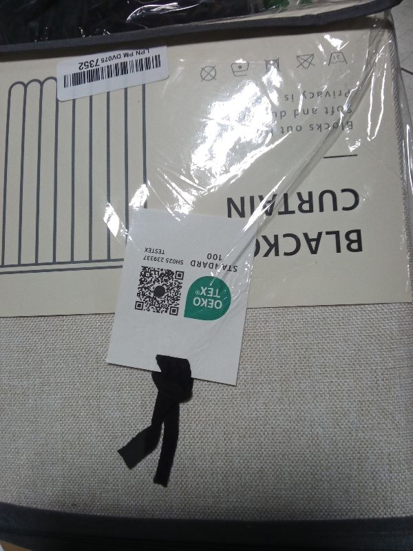 Photo 1 of 100% Blackout Shield Linen Blackout Curtains for Bedroom 96 Inches Long, Back Tab/Rod Pocket Living Room Drapes, Thermal Insulated Blackout Curtains 2 Panels Set, 50" W x 96" L,Cream