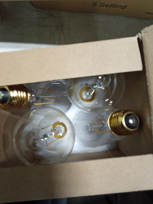 Photo 1 of 4-Pack Vintage 8W ST64 LED Edison Light Bulbs 100W Equivalent, 1400LM E26 Light Bulbs, 2700K Warm White, Antique Filament LED Bulbs, CRI 90+, Clear Glass, Great Bulb for Home, Bedroom, Non-Dimmable