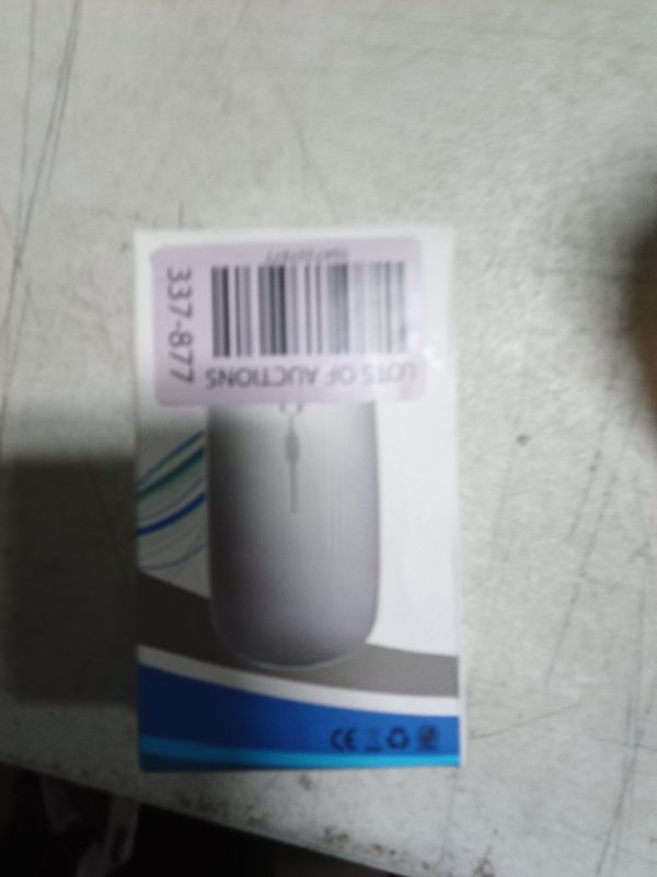 Photo 1 of AIKOKOK Wireless Bluetooth Mouse Rechargeable Laptop Mice with LED Use Portable(BT5.2 and USB 2.4G) Dual Mode Connection Silent Slim Computer Mouse for Laptop/iPad Tablet/Apple MacBook/PC(White)