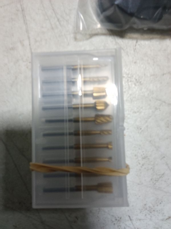 Photo 1 of 20pcs Rotary Bits Burr Set with 1/8 inch Shank for DIY Woodworking, Carving, Engraving, Drilling.