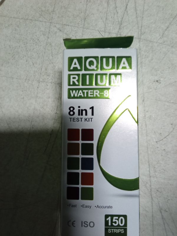 Photo 1 of AAwipes 8-in-1 Aquarium Test Kit (150 Strips) for Freshwater & Saltwater - Quick & Accurate Water Testing for Aquariums & Ponds. Tests Free Chlorine, Hardness, pH, Ammonia Nitrogen, etc. (K02-150)