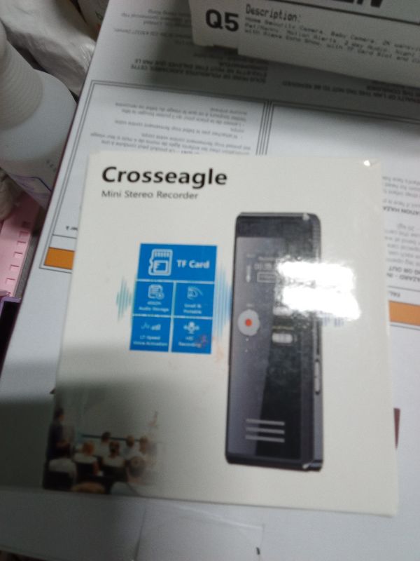 Photo 1 of 64GB Digital Voice Activated Recorder with Playback - 4552 Hours Audio Recording Device, 3072Kpbs HD Dual MIC Tape Recorder Device for Lecture A-B Repeat, MP3 Player,?64GB TF Card Included?