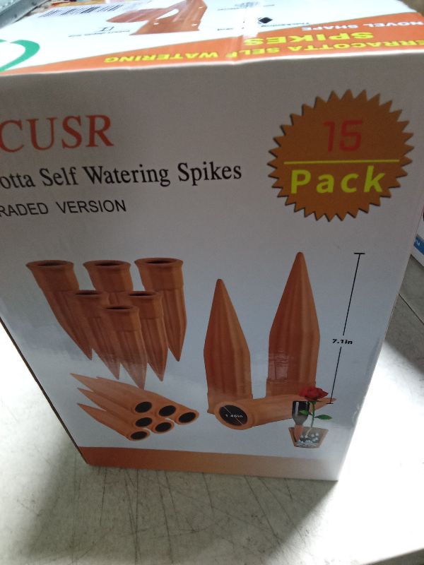 Photo 1 of TKSCUSR Plant Self-Watering Stakes-15 Pack Terracotta Automatic Plant Waterer Devices Auto-Water Irrigation System for Indoor/Outdoor Plants