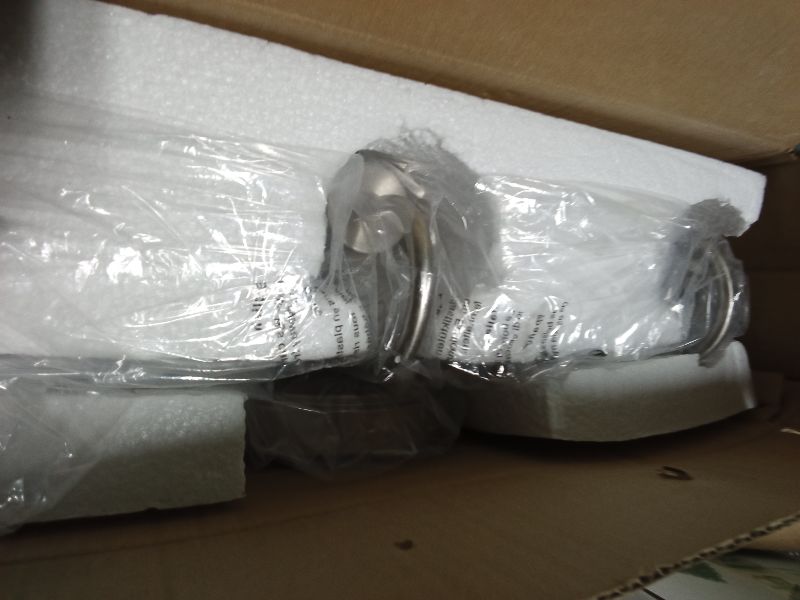 Photo 1 of 3 Lights Vanity Light, Brushed Nickel Bathroom Light Fixtures, Farmhouse Wall Sconces with Globe Clear Glass Shade, Porch Wall Mount Lamp for Mirror, Kitchen, Porch, Living Room, Workshop (E26 Base)