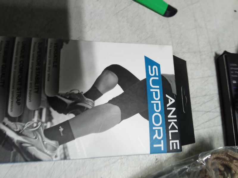 Photo 1 of ABIRAM Foot Sleeve (Pair) with Compression Wrap, Ankle Brace For Arch, Ankle Support, Football, Basketball, Volleyball, Running, For Sprained Foot, Tendonitis, Plantar Fasciitis