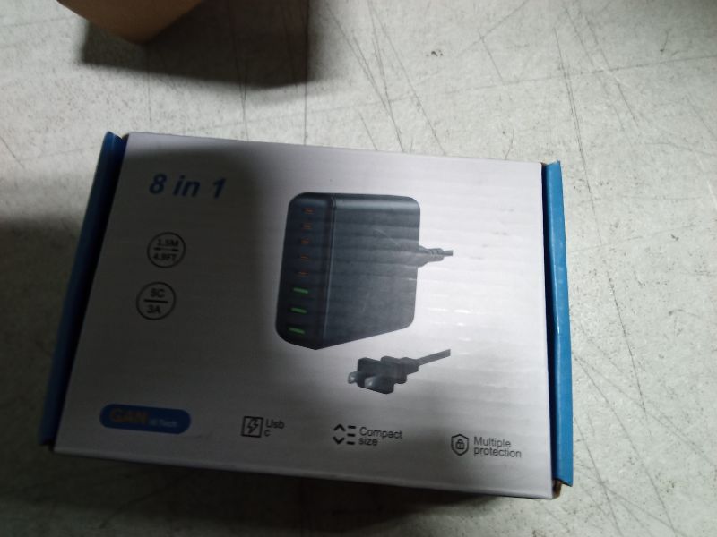 Photo 1 of 500W USB C Charger Block, 8-Port USB C Charging Station Fast Charging PD 120W PC Laptop Charger Adapter Compatible with MacBook Pro/Air/All iPad,DELL, iPhone 16/15/14/13/Pro Max/Galaxy Note
