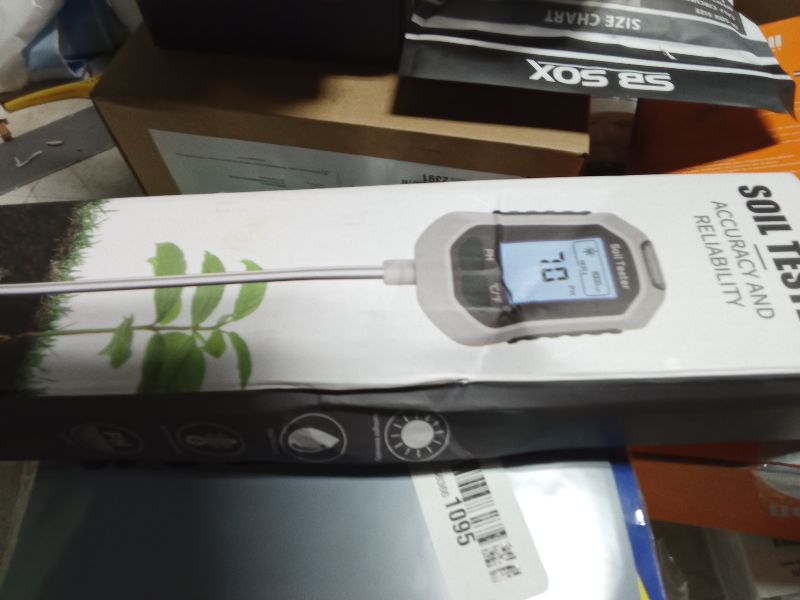 Photo 1 of 4-in-1 Soil Moisture Meter Digital Plant Temperature/Soil Moisture/PH Meter/Sunlight Intensity Backlight LCD Display Soil Test Meter for Gardening, Farming and Outdoor Plants