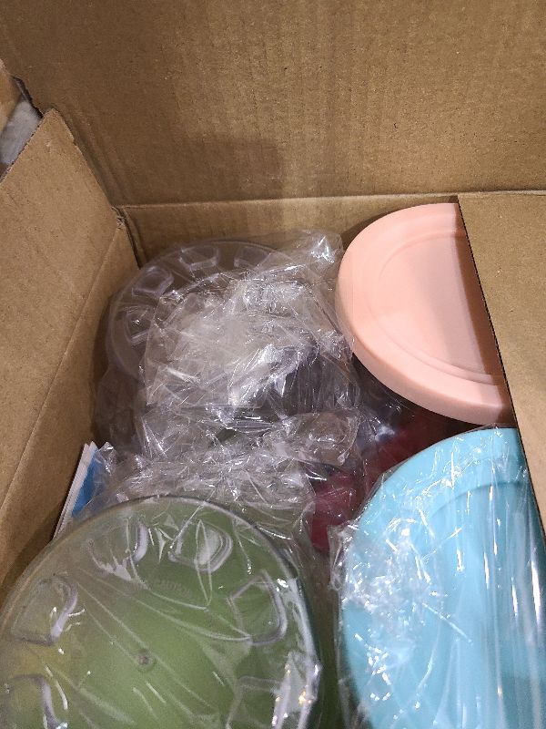 Photo 1 of 4 Pack Creami Pint Containers and Lids for Ninja, Compatible with Ninja NC299 NC300 NC301 Series Creami Maker Machine Accessories, BPA Free & Dishwasher Safe, Assorted Colors