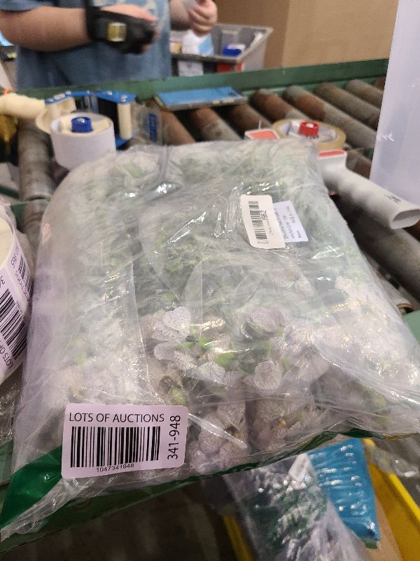 Photo 1 of 20 Bundles Artificial Flowers for Outdoor Fake Plants for Spring Decoration,Faux Eucalyptus Flowers for Planter UV Resistant Lifelike for Home Porch Garden?White?