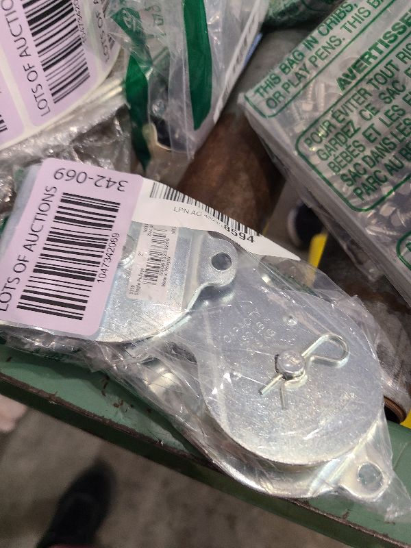 Photo 1 of 3219BC 2" Wall / Ceiling Mount Single Pulley, Waterproof - Zinc Plated