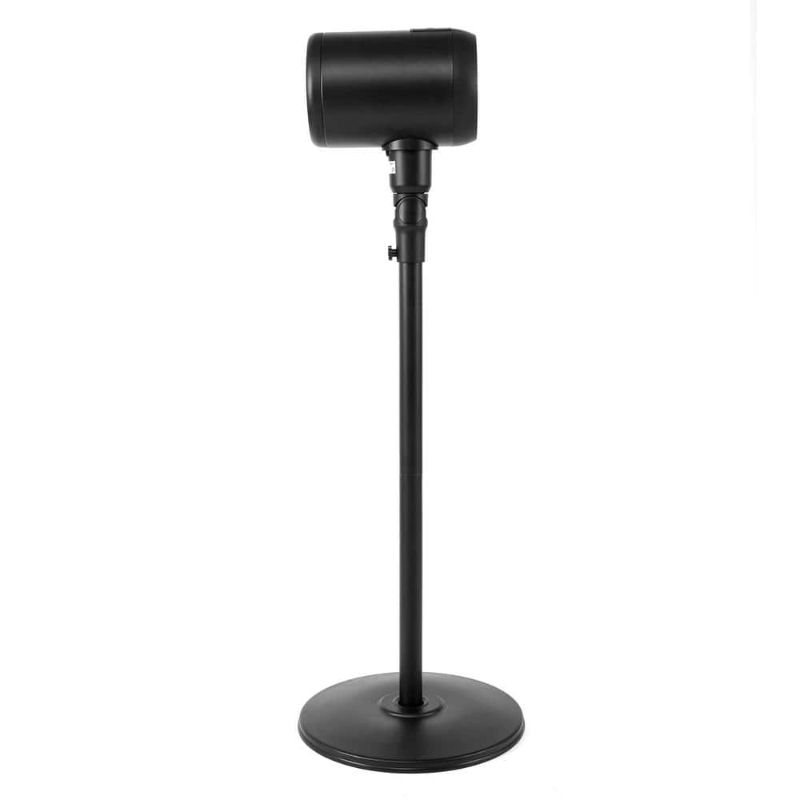 Photo 1 of  Metal Drum Jet Fan, Indoor and Outdoor Pedestal Fan, 6-Speed Rotatable Fan, with Remote Control, Black
