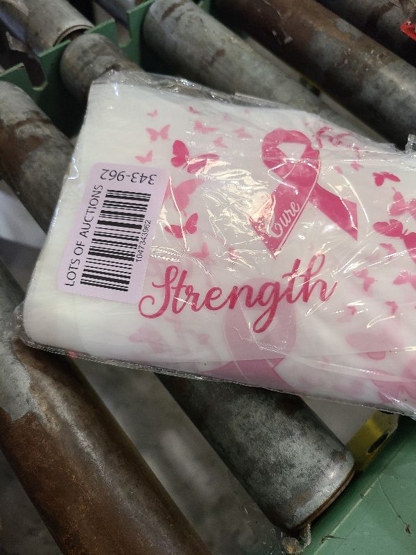 Photo 1 of 60 Pcs Breast Cancer Awareness Makeup Bags Set, Waterproof EVA Travel Toiletry Bags with Pink Ribbon Design, Strength, Cure, Hope, Perfect for Women and Girls, Cancer Survivor and Charity Party Gifts