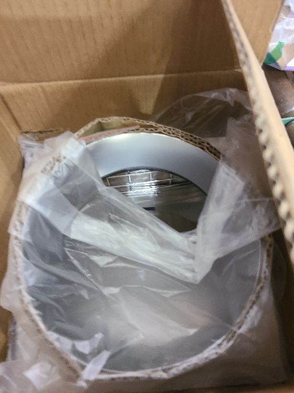 Photo 1 of 6 Inch Exhaust Vent Cover, HG Power Stainless Steel Dryer Vent Cover Outside with Removable Screen & Cushioned Non Return Flap, Air Wall Vent for House, AC(Silver)