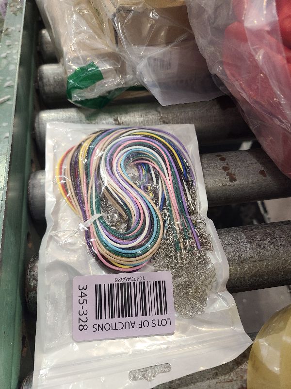 Photo 1 of 60Pcs Waxed Necklace Cord Bulk for Jewelry Making,Necklace Rope String with Clasp for DIY Bracelet Pendant,Multicolor(18 Inches and Thickness 1.5mm)