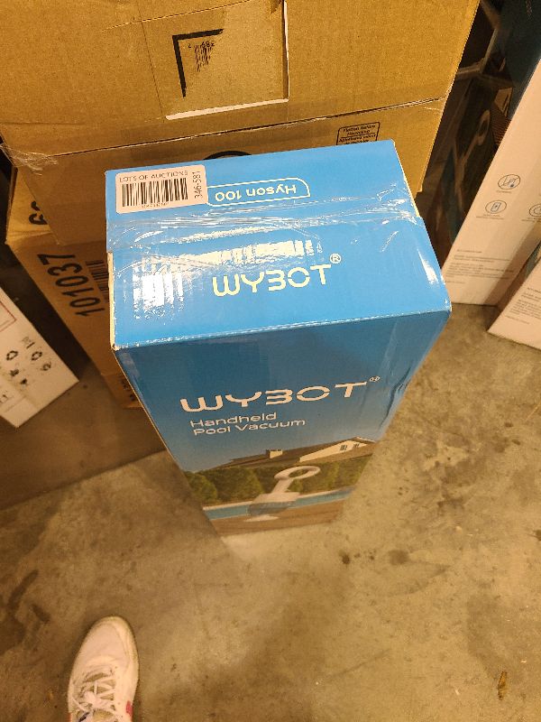 Photo 1 of (2024 New) WYBOT Hyson 100 Handheld Pool Vacuum with Two Brush Heads, Cordless Pool Vacuum for Above Ground Pool, Telescopic Pole, 60 Mins Runtime, Deep Cleaning for Spa/Hot Tub/Small Pool