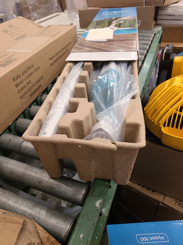 Photo 1 of (2024 New) WYBOT Hyson 100 Handheld Pool Vacuum with Two Brush Heads, Cordless Pool Vacuum for Above Ground Pool, Telescopic Pole, 60 Mins Runtime, Deep Cleaning for Spa/Hot Tub/Small Pool