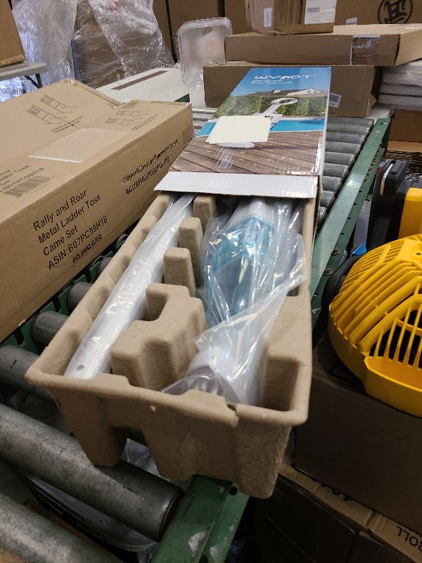Photo 1 of (2024 New) WYBOT Hyson 100 Handheld Pool Vacuum with Two Brush Heads, Cordless Pool Vacuum for Above Ground Pool, Telescopic Pole, 60 Mins Runtime, Deep Cleaning for Spa/Hot Tub/Small Pool