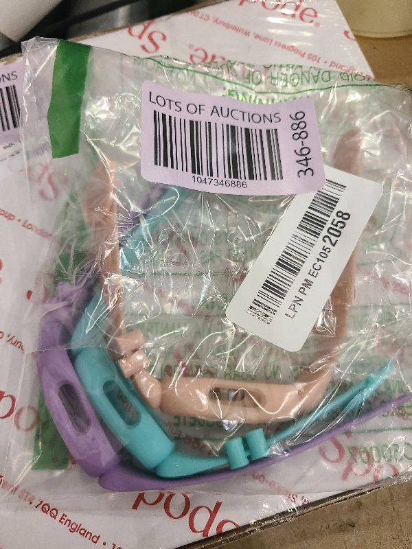 Photo 1 of 3 Pack Ace 3 Bands Compatible with Fitbit Ace 3 Straps, Soft Skin-Friendly Breathable Colorful Ace 3 Bands Replacement Strap Bracelet Accessories for Fitbit Ace 3 (Pink+Light Purple+Lake Blue)