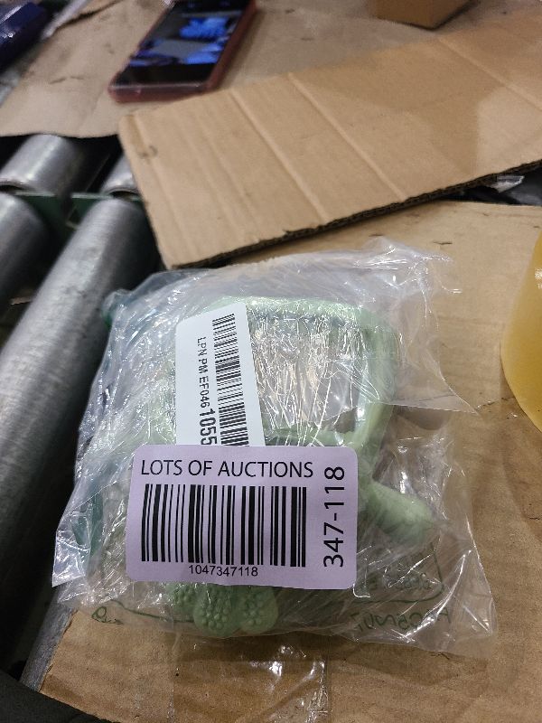 Photo 1 of 2 Packs Baby Teething Toy for 0-6 6-12 Months, Food Grade Silicone Teething Mitten, Anti Dropping Wrist Hand Teethers Baby Chew Toys for Sucking Needs, BPA Free (Green & Caramel)