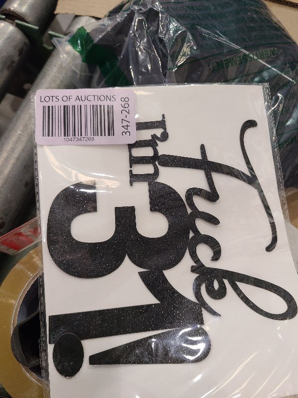 Photo 1 of 31 Birthday Cake Toppers - Black Glitter, Funny 31st Cake Topper for Men & Women, 31st Birthday Decorations