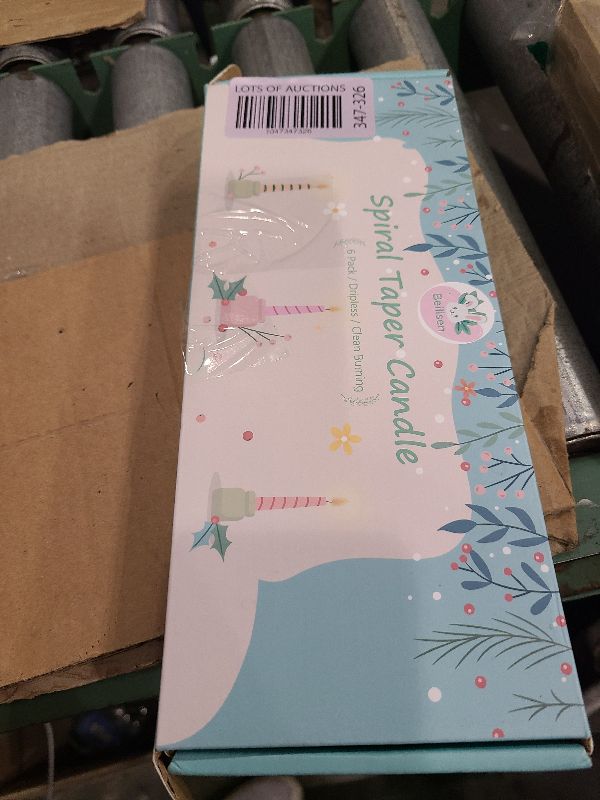 Photo 1 of 6 Pack 10 Inch Sage-Green Spiral Taper Candles for Christmas and Spring Home Decoration, Unscented Dripless Twisted Candlesticks for Dinner St. Patrick's Day Earth Day and Garden Parties