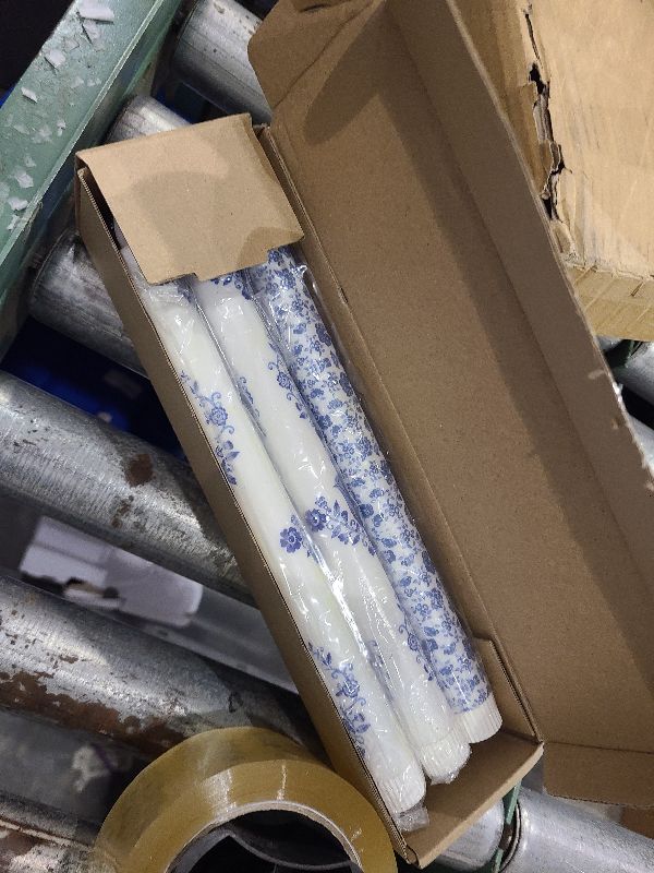 Photo 1 of 6 Pcs Chinoiserie Flameless Candles 10.6 Inch Blue and White Battery Operated Led Candlesticks Chinoiserie Decor for Wedding Party Home Table Centerpiece Mother's Day Gifts(Bird Floral Style)
