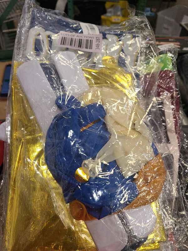 Photo 1 of 44 Pcs Graduation Decorations Class of 2025, Blue and Gold Graduation Party Supplies Congrats Grad Backdrop & Banner, Hanging Swirls, Latex Balloons, Porch Sign, Tablecloth, 2025 Foil Balloons