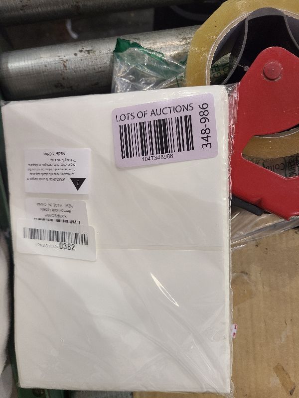 Photo 1 of 150 Pcs Labels for Storage Bins, 6 X 4 Inch Removable Labels for Storage Bins, Tear Resistant No Residue Storage Bin Labels, Matte White Blank Box Labels for School, Home, Business