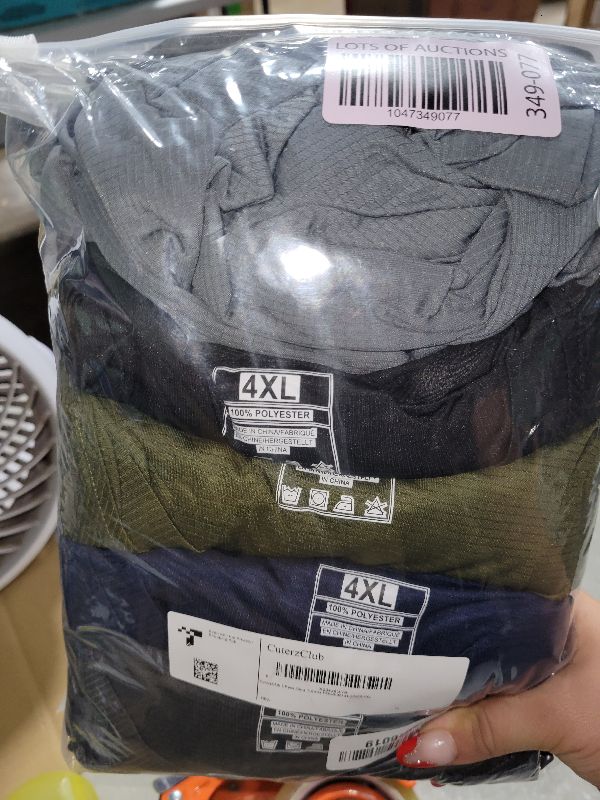 Photo 1 of CuterzClub Mens Shirts Quick Dry Fit Tshirts Moisture Wicking Workout Gym 5 Pack Casual Summer Work Athletic Tee Running Fitted Sport Performance Lightweight Short Sleeve T-Shirt Multipack 1, 4XL