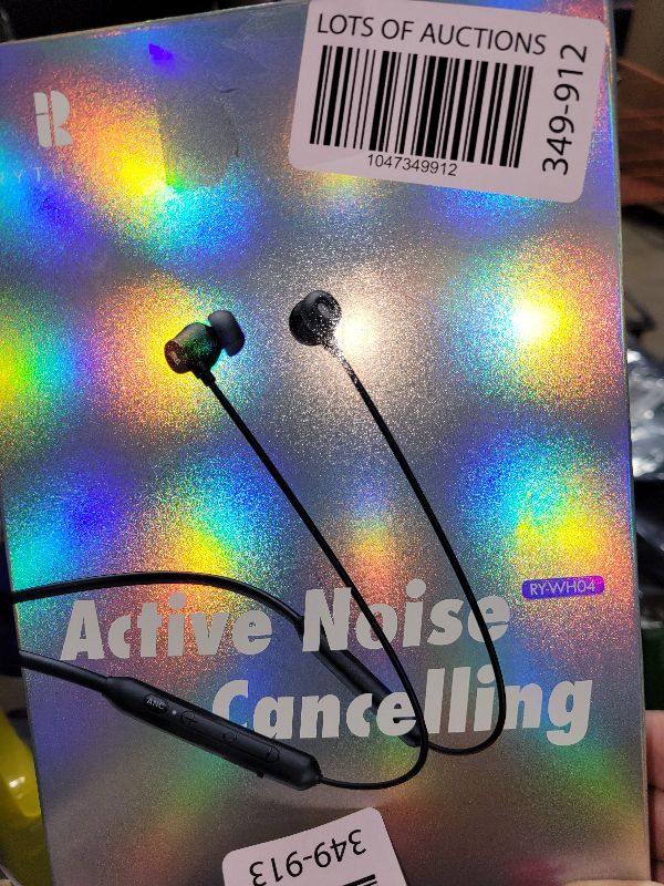 Photo 1 of Active Noise Cancelling Headphones, Wireless V5.3 Bluetooth Headphones with 3 AI Mics ENC, In-ear Magnetic Neckband Earbuds 60Hrs Playtime, IPX6 Sweatproof ANC Earphones for Travel Home Office
