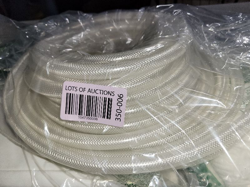 Photo 1 of 3/8" ID x 50 Ft High Pressure Braided Clear PVC Vinyl Tubing Flexible Vinyl Tube, Heavy Duty Reinforced Vinyl Hose Tubing, BPA Free and Non Toxic