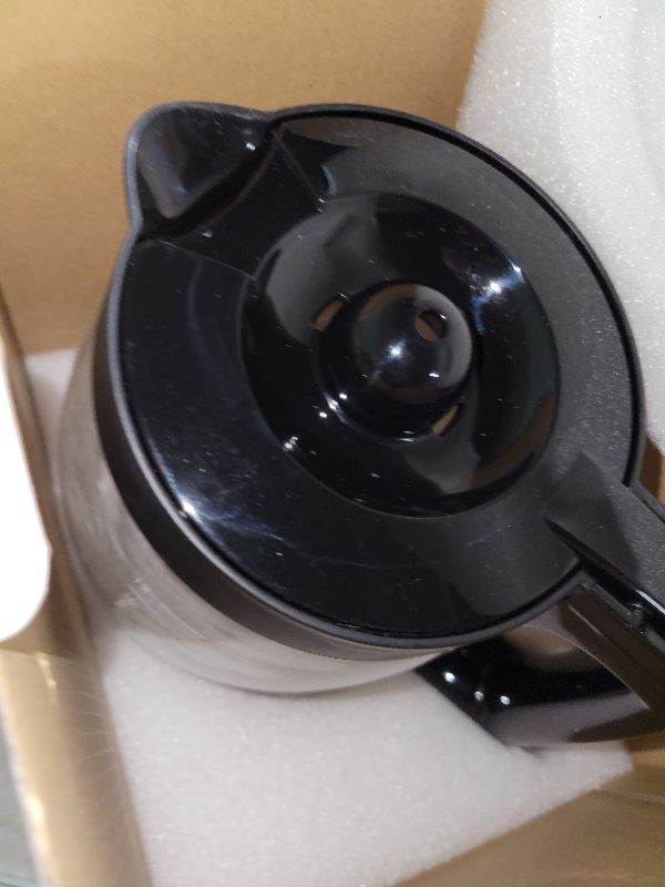 Photo 1 of 12-Cup Replacement Glass Carafe Pot Compatible with Hamilton Beach Coffee Maker Models 46310, 49980R, 49976, 49966, 49350, 49957, 49954, 49933, 49980A, 49983, 49618, 46300, 49950, Black