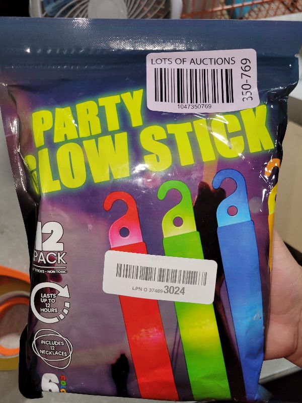 Photo 1 of 12 PCS Bright 6 Inch Colored Glow Sticks with 12 Hour Duration - Emergency Bright Chem Glow Sticks - Camping, Hiking Glow Stick Lights - for Parties and Kids Activities