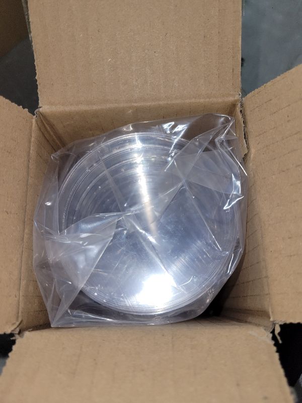 Photo 1 of 10 Pack Sterile Thick Plastic Petri Dishes with Lid, 90mm Dia x 15mm Deep Clear 3 Vents Petri Dish for Lab Science Experiment