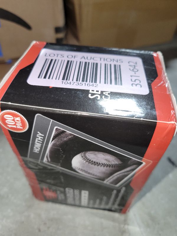 Photo 1 of 100ct Semi Rigid Card Holders for Trading Cards, Card Sleeves with 1/2" Lip Baseball Card Protector for PSA, BGS, CSG Graded Card Submissions for Standard Card Collection and Display