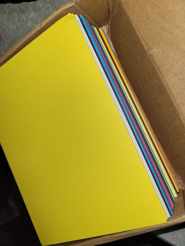 Photo 1 of 5" x 7" Cardstock, 200 Pack/20 Assorted Colors Colorful Thick Paper Cardstock Blank Colored Cards Stock for Invitations, Greeting Cards Making, Postcards, Photos, 250GSM Thick Paper Colorful